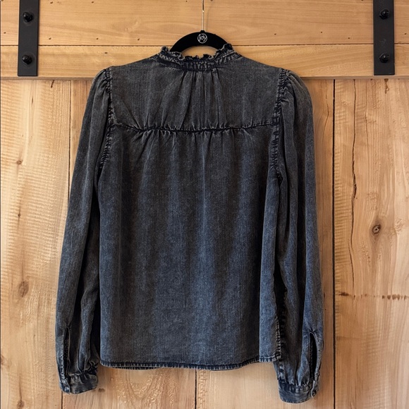 Rails Camille Ruffle Necked Top - S - Picture 2 of 3